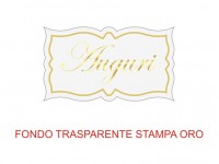 Etichette adesive auguri (mm 40x23) (cod. 2O)